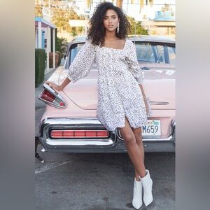 Rails water color buds Pippa mini dress cotton small